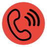 Red phone icon